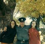 Hayward Warren lockmaster at Chaffey's with cousins Sue Warren and Cathy Crane in 1968