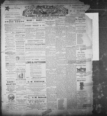 Athens Reporter and County of Leeds Advertiser (18920112), 21 Apr 1891