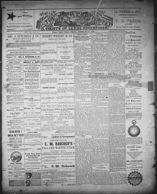 Athens Reporter and County of Leeds Advertiser (18920112), 13 Oct 1891