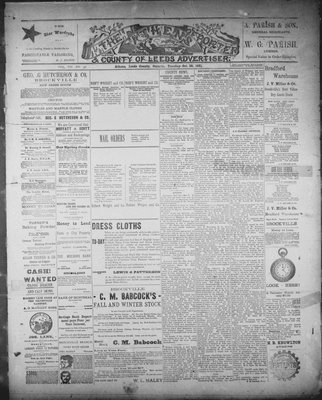 Athens Reporter and County of Leeds Advertiser (18920112), 27 Oct 1891