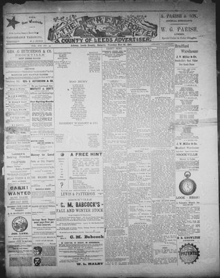 Athens Reporter and County of Leeds Advertiser (18920112), 10 Nov 1891