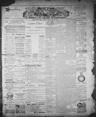 Athens Reporter and County of Leeds Advertiser (18920112), 22 Dec 1891