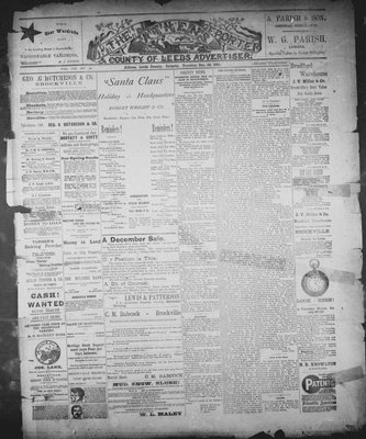 Athens Reporter and County of Leeds Advertiser (18920112), 29 Dec 1891