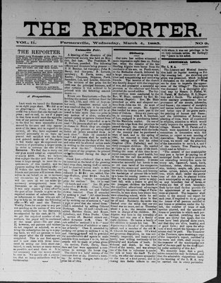 Farmersville Reporter and County of Leeds Advertiser (18840522), 4 Mar 1885