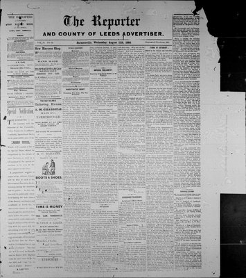 Farmersville Reporter and County of Leeds Advertiser (18840522), 11 Aug 1886