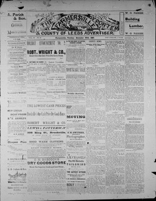 Farmersville Reporter and County of Leeds Advertiser (18840522), 20 Dec 1887