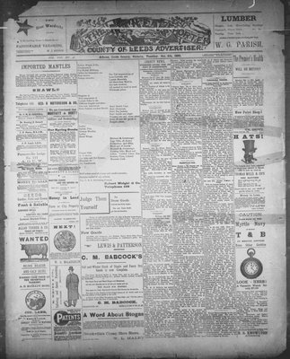 Athens Reporter and County of Leeds Advertiser (18920112), 4 Oct 1892