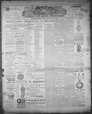 Athens Reporter and County of Leeds Advertiser (18920112), 11 Oct 1892