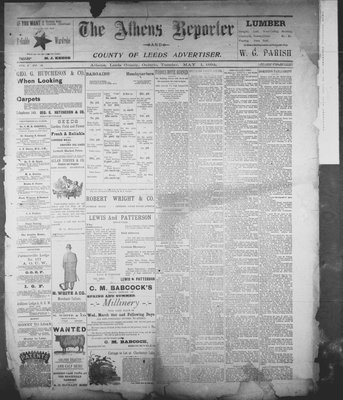 Athens Reporter and County of Leeds Advertiser (18920112), 1 May 1894