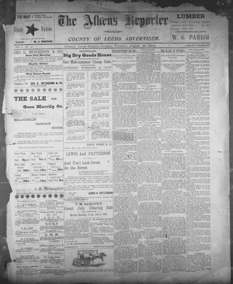 Athens Reporter and County of Leeds Advertiser (18920112), 28 Aug 1894