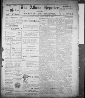 Athens Reporter and County of Leeds Advertiser (18920112), 16 Oct 1894