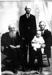 Charles Tackaberry with his son George, grandson Frank and great-grandson Arthur c.1921