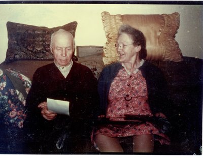 J.W. (James) Simmons and wife Carrie Alford Simmons c.1955