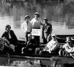 Fishing party at Chaffey's Lock with Allan Alford (guide)c.1950