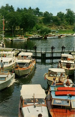 Jones Falls Lockage - Hotel Kenney in background c.1965