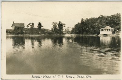 Summer home of C.J. Broley Delta Ontario c.1925