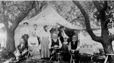 Family outing at Bass Lake c.1900