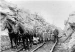 Cutting line for CNR railway near Otter Lake c.1912