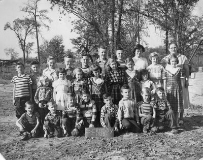 School in South Crosby (probably the Crosby School) 1953