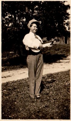 Dorothy Alford Dressed up for Skit