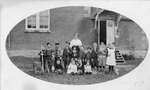 Arbour Day at local school probably Elgin or Crosby c.1910