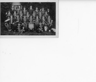 Newboro Brass Band in costume c.1910