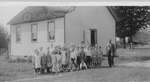California School House and students October 2 1916