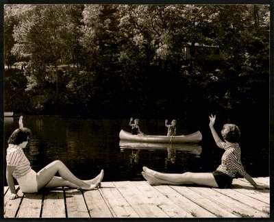 Canoeing at Chaffey's c.1950
