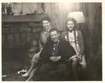 Don, Hazel and Janice Jarrett (later Cross) proprieters of Opinicon Hotel c.1940
