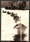 Fishing boats being towed c.1935
