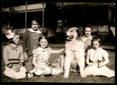 Janet Jarrett Cross at her birthday party c.1939