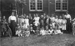 Group at Red Brick School in Elgin c1905