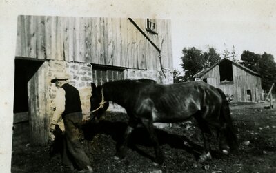 Richard Trotter and his horse Prince