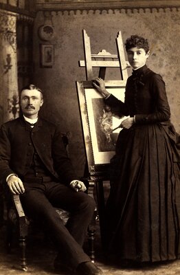 Reuben Davis and wife Ida Conner