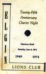 Elgin Lions club 25th anniversary charter night