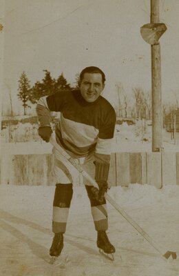 Unknown Hockey Player in Delta c.1930