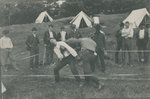 Soldiers boxing at Fettercairn Island