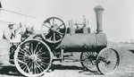Waldon Myers with Steam Tractor