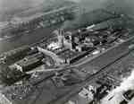Photographic Survey Corp. - Aerials - Paper mill facing south west - (photo: b&w)