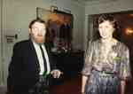 Farley Mowat and Roberta Bondar, April, 1984