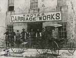 W. Moyes Carriage Works; Buggy and Eight Men