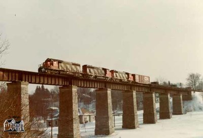 Train over London Bridge