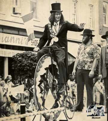 Clifton Brown with Penny Farthing