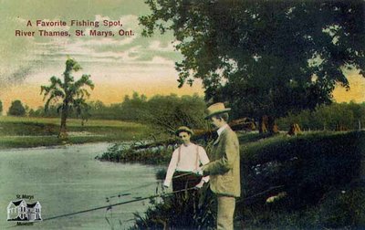 A Favorite Fishing Spot, River Thames