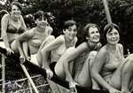 Five Girls on the Slide at Cadzow Pool