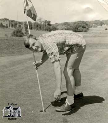 Young Man Playing Golf