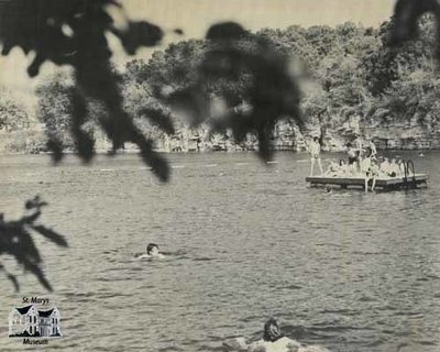 Children Swimming in the Quarry