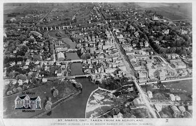 Aerial View of St. Marys, 1919