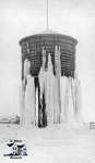 Water Tower Covered in Ice