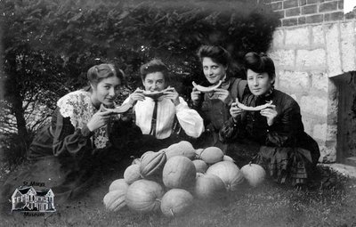 Four Women Eating Melon